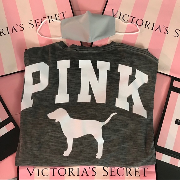 PINK Victoria's Secret Tops - Long sleeve Pink shirt with mask